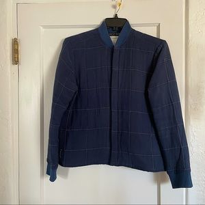 Chandler silk quilted bomber